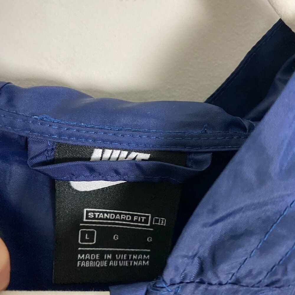 Nike Boys Woven Windrunner Jacket Blue Colorblock Large Full Zip Hooded Active - Picture 3 of 7